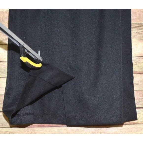 Vintage 2 Piece Black Suit Jacket & Skirt Pearl Button Size 16 Classy Old Money - Picture 10 of 13